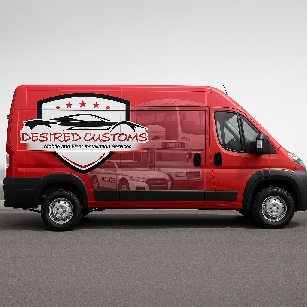 fleet vehicles getting electronic equipment installed